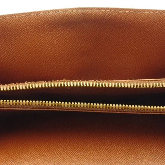 LOUIS VUITTON Long Wallet Monogram Beige Monogram Canvas Authentic Used - Picture 8 of 12